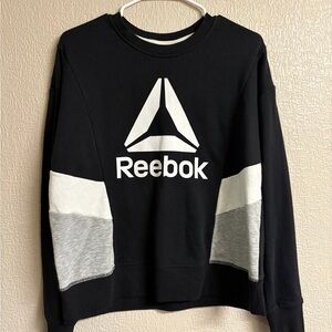 Reebok Black and White Sweatshirt